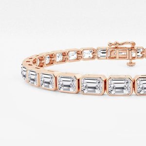 Pulsera de Moda con Diamantes Cultivados en Laboratorio, Corte Esmeralda, 12.15 ctw, 6.5 Pulgadas, Joyería Elegante y de Lujo, Regalo para Mujer - Product Image 2