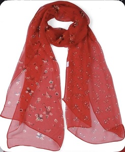 Summer Cotton Square Scarf Custom Women Long Stylish Designer Handmade Ethnic Fashion Floral Print Quick Dry All Seasons - Product Image 5