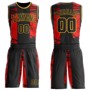 Ensemble d'uniformes de basket-ball couleur personnalisée, 100 % polyester, nouveau design, vêtements de sport imprimés, uniforme de basket-ball unisexe - Product Image 1