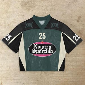 Camiseta Deportiva Retro de Malla para Hombre, Estilo Boxy, Personalizada de Fábrica, para Fútbol, Baloncesto, Fútbol Americano, Ropa Urbana - Product Image 5