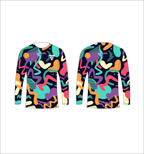Camiseta de manga larga para hombre con diseño de laberinto en blanco y negro, patrón abstracto de líneas, cuello redondo, estilo casual, ropa de calle, tops para gimnasio y entrenamiento. - Product Image 6