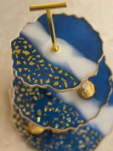 Soporte Redondo de Resina Hecho a Mano de Primera Calidad para Pasteles, Mesa de Exhibición de Postres para Bodas, Fiestas de Cumpleaños, Decoración de Eventos de Panadería y Catering - Product Image 5