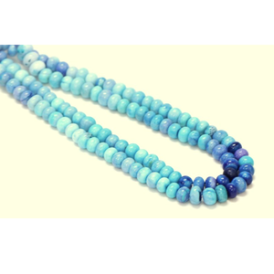 Perles Rondelles en Opale Bleue Pigeon : Perles de Qualité, 7-10mm, pour la Fabrication de Bijoux en Pierres Précieuses - Product Image 3