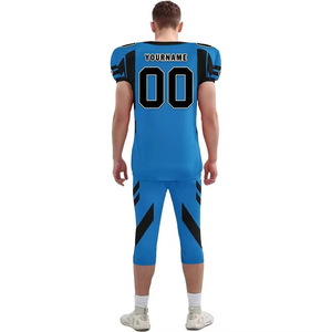 <b>Light</b> Weight Breathable Mesh Short Sleeve Custom American Football Uniform Plus Size High Quality New Style Plain Color Front - Product Image 2