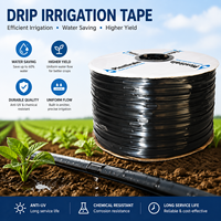 Selang Irigasi Hemat Air Pertanian Custom 16mm PE Flat Drip Tape dengan Ketebalan Dinding 0.15-0.4mm