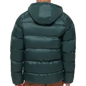 Factory Supply Mens Forest Green Puffer Jacket <b>Box</b> Quilt <b>Large</b> Hood Thick Warm Winter Puffy Coat Windproof Outerwear Men - Product Image 4