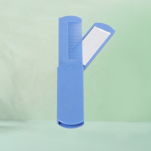 Wholesale Custom Logo Portable Mini Foldable Three-in-One Student Travel Comb Makeup Mirrors Promotions