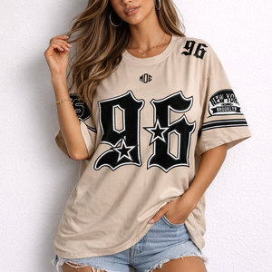 Camiseta Unisex Extra Grande de Algodón con Estampado Gráfico de Fútbol Americano, Informal, Transpirable, Ropa Urbana, Proveedor OEM al por Mayor, EE. UU. - Product Image 5