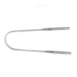 Raspador de Lengua de Acero Inoxidable en Forma de U, Hecho a Medida, con Mango Antideslizante de Dientes Redondos y Diseño de Arco Circular para una Comodidad Óptima al Raspar - Product Image 5