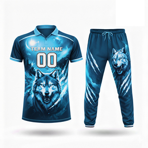2025 <b>Top</b> Trending Custom Logo Jersey High Quality Anti-Bacterial 100% Polyester Men's T Shirt Trouser Set Personalized Pakistani - Product Image 5