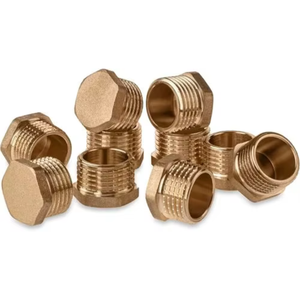 Tapones de latón de alta calidad, cerramientos de extremos de tubería de precisión para instalaciones industriales de plomería e hidráulicas, resistentes a la corrosión - Product Image 1