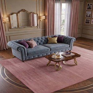 Blush Pink Solid Area Rug Modern Hand Tufted Rug Plush Carpet Luxury Handmade Minimalist Living Room Bedroom Decor <b>Floor</b> Rug - Product Image 6