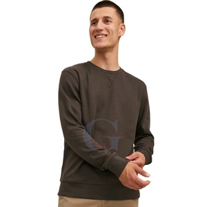 Sudaderas de lana cálidas con cuello redondo para hombre de alta calidad, diseño de logotipo de marca personalizado a la venta, Top para la temporada de invierno - Product Image 1