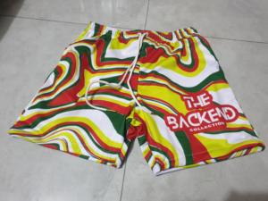 Shorts de sport en maille à motif cachemire pour hommes, personnalisés, en polyester, de haute qualité, pour le basketball, avec entrejambe de 5 pouces, vente en gros - Product Image 5