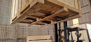 Plywood Wooden <b>Crate</b> with Removable Side Panel Solid Shipping Box Pallet Base for Transport Packaging - Product Image 2