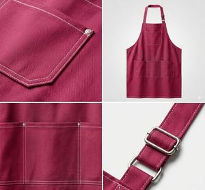 Cotton Woven <b>Apron</b> With Three Pockets Unisex For Restaurant And Bar Use Customizable for branding <b>working</b> <b>apron</b> - Product Image 5