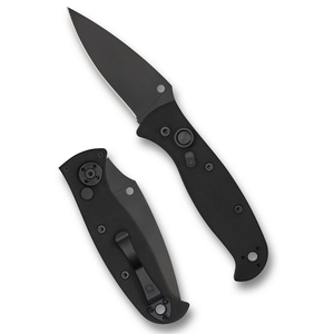 Cuchillos Plegables Modernos con Recubrimiento Negro, Hoja de Corte Liso y Afilado, Mango con Agarre Texturizado Cómodo y Clip Práctico para Uso Diario - Product Image 2