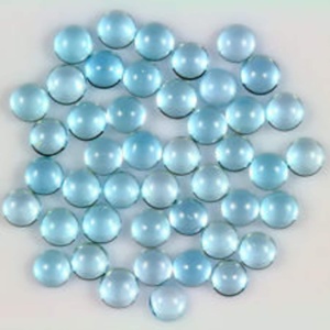 Topacio Azul Cielo Redondo Cabujón Calibrado, Gema Suelta, Precio al por Mayor por Quilate, Precio de Fábrica para Fabricación de Joyas, Compra Regular - Product Image 4