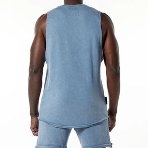 Camiseta Deportiva sin Mangas para Hombre, Elegante, de Poliéster/Algodón, Secado Rápido y Transpirable, Ropa de Gimnasio para Verano - Product Image 2