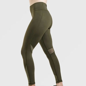 Leggings tricotés pour femmes de haute qualité, taille élastique, couleur unie, séchage rapide, respirants, écologiques, pour la gym (vente en gros) - Product Image 3