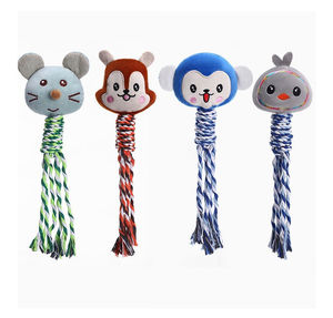 Jouet à mâcher pour chien en coton et peluche, motif animal de dessin animé mignon, haute qualité, résistant aux morsures, interactif - Product Image 4