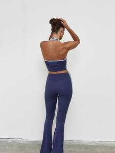Pantalon de jogging décontracté en molleton pour femme, taille haute avec cordon de serrage, idéal pour l'entraînement - Product Image 5
