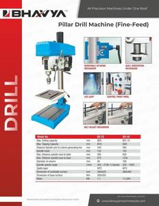 Taladro de Columna de Precisión de 19 mm, de Servicio Mediano, con Transmisión por Engranajes, Cono MT3, 8 Velocidades, con Mesa Redonda de Avance Fino - Product Image 4