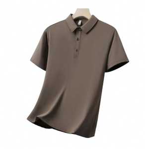 Camiseta Polo Personalizada con Logotipo Frontal para Hombre, 100% Algodón, Tejido Liso, Transpirable, Lavado - Product Image 5