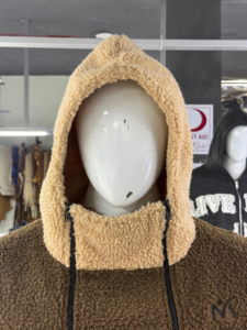 Best Selling Winter Wear Sherpa <b>Fleece</b> <b>Jacket</b> For Men Customize Fabric Outerwear Quarter Zipper <b>Hooded</b> Men's Sherpa <b>Jackets</b> - Product Image 4