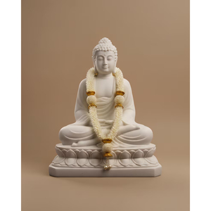 Guirlande de jasmin artificiel Mogra Haar pour décoration d'idoles sacrées - Product Image 4