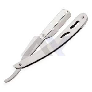 High Quality Wholesale Disposable <b>Single</b> Blade Straight Edge Barber Razor for Face Body and Beauty Grooming Professional Salon - Product Image 1