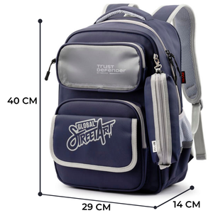 TRUST DEFENDER 1049 Unisex Waterproof Durable Lightweight Large Capacity Polyester <b>Backpack</b> Laptop Compartment for School/Travel - Product Image 2