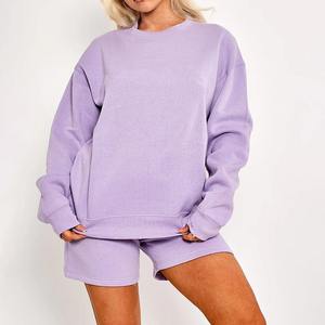 Nueva Llegada, Sudadera Personalizada al por Mayor para Mujer, Cuello Redondo, Talla Grande, Invierno, Color Sólido, Tejido de Forro Polar Transpirable, Precio de Mayoreo - Product Image 3