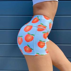 Shorts de sport compressifs personnalisés pour femmes, taille haute, effet push-up, respirants et à séchage rapide pour l'entraînement et le yoga - Product Image 4