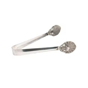 Ensemble de 2 pinces à glace en acier inoxydable avec manche plaqué cuivre, pinces de service de qualité alimentaire pour glaçons et fêtes - Product Image 3