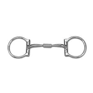 Bocado de Acero Inoxidable TOUGH TACK con Anillo en D y Boquilla con Rodillo para Caballos - Product Image 1