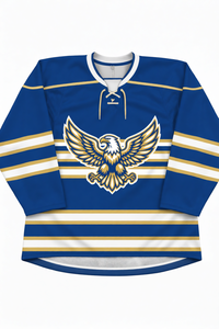 Camiseta de Hockey sobre Hielo Sublimada Personalizada para Hombre, Manga Larga, Absorbente de Humedad, Ropa Deportiva de Poliéster - Product Image 3
