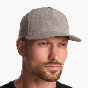 Casquette de baseball ajustée en coton gris pour homme, 6 panneaux, couleur unie, pour toutes les saisons - Product Image 1