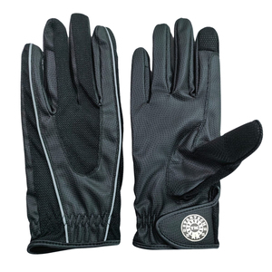 Guantes de equitación transpirables con malla elástica en la palma, cuero de microfibra, Sarino Performance, guantes unisex de verano para exteriores con gancho. - Product Image 2