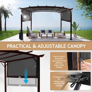 Pergola e Gazebo Rettangolare da Esterno 9x12 piedi - Categoria Prodotti - Product Image 6
