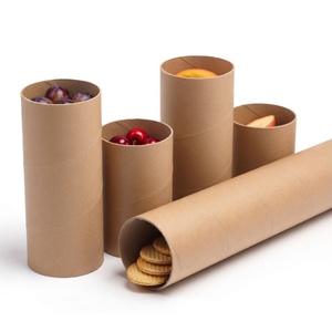 Kraft Paper Brown Cardboard Paper Tubes Use for Express <b>Packaging</b> Paper Tube <b>Textile</b> Roll Core VINAGREEN PACK - Product Image 1