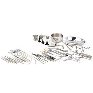Kit d'instruments chirurgicaux manuels en acier pour examen ORL et interventions mineures - Product Image 6