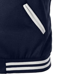 Custom Logo Wholesale Blank Jacket Men Baseball Varsity Woolen with Cartoon Patchwork Casual <b>Coat</b> - Product Image 5