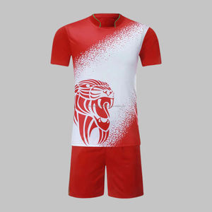 ชุดเตะฟุตบอลแบบเต็มชุดชุดเสื้อซ้อมกีฬาแบบว่างเปล่าชุดใส่เล่นฟุตบอลโลโก้ตามสั่ง - Product Image 4