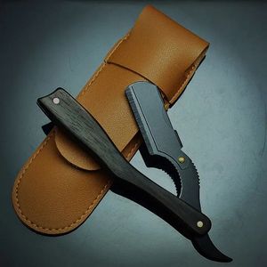 Navaja de Afeitar Recta de Acero de Damasco, Navaja de Afeitar Profesional para Barbería, Hoja de Espiga Completa, Navaja Manual Hecha a Mano con Estuche - Product Image 6