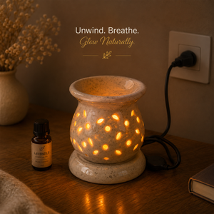 Factory Price Ceramic Electric Aroma Oil <b>Diffuser</b> Lamp | Handcrafted Essential Oil Burner Table <b>Diffuser</b> for Home Decor Gift - Product Image 3