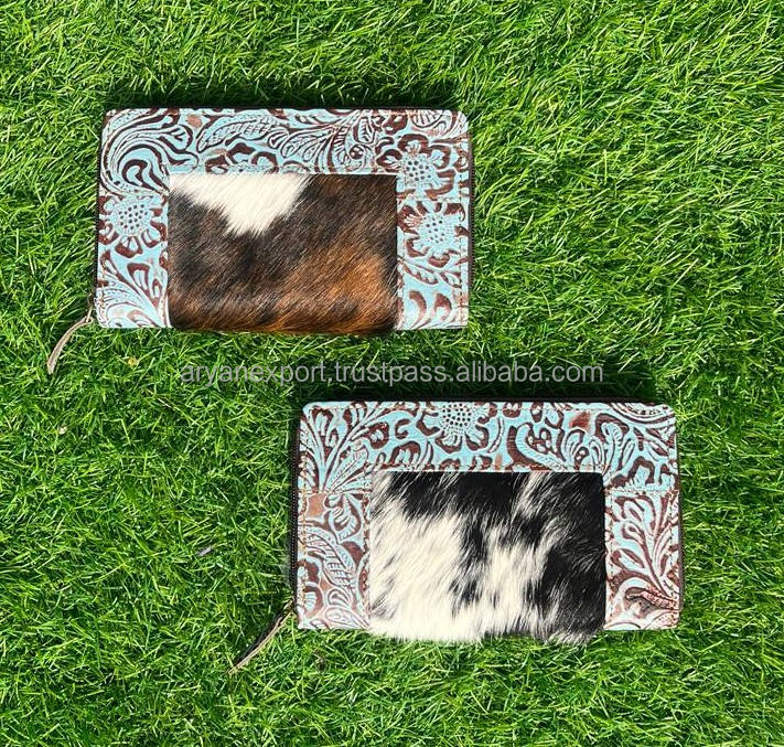 Brown With Turquoise Embossed