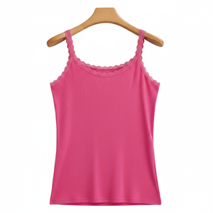 High Quality Women’s Tank <b>Top</b> Crew Neck Oversized & Slim Fit <b>Layering</b> Tank <b>Top</b> for Jackets Casual Wear - Product Image 2
