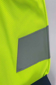 T-shirt de travail haute visibilité à manches courtes, col rond, personnalisé, vente en gros, pour hommes, modèle 2026, sécurité, haute visibilité, polo de travail - Product Image 3