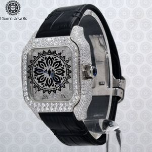 Charm_Jewells Luxury Stainless Steel Watch 42mm Analog Quartz <b>Chronograph</b> Men's Fashion Bracelet Folding Clasp - Product Image 2